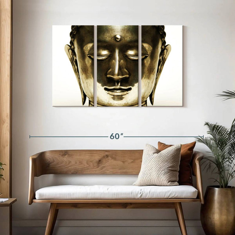 Faced Buddha, 28" H x 45" W