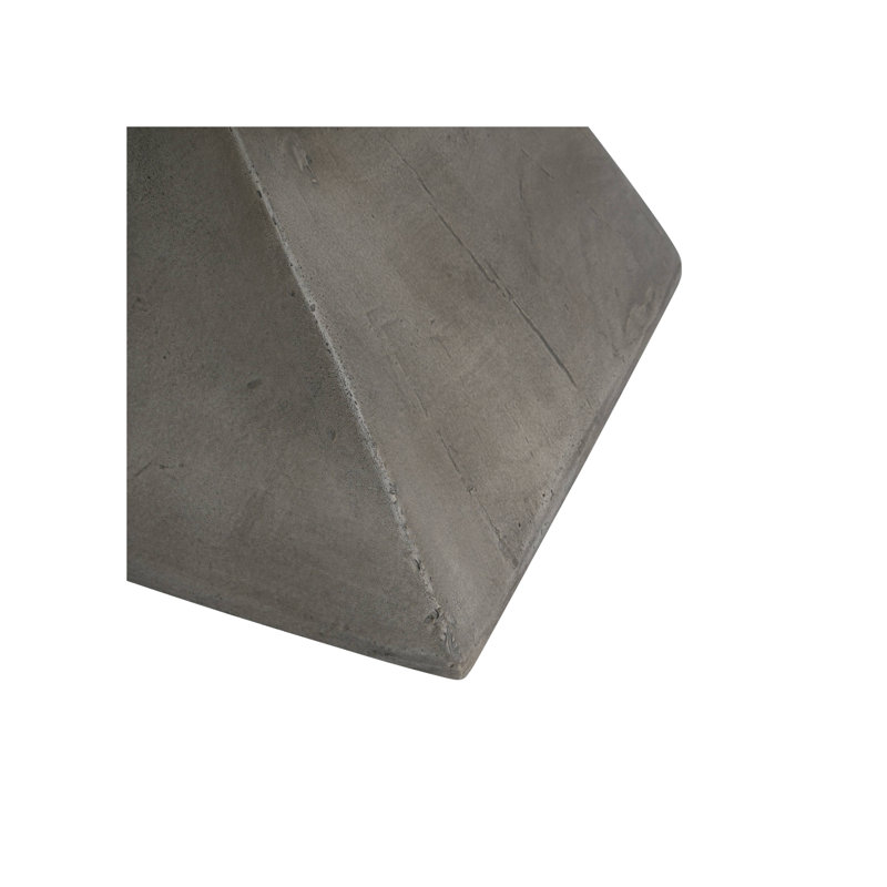 Geometric Hourglass-Shaped MDF Side Table
