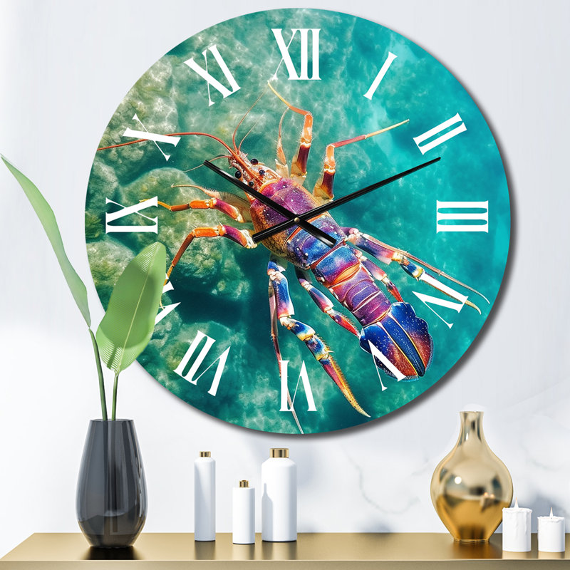 Horloge murale mauve majestueux, Petit