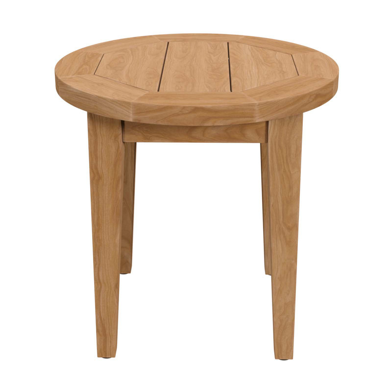 Brisbane Natural Teak Wood Outdoor Patio Side Table