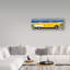 «Yellow Cabriolet Car» de Cosey, reproduction de photo sur toile tendue-25676396