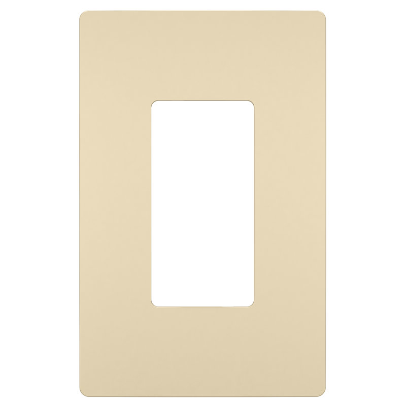 Plaque murale sans vis à bascule Radiant, Ivoire, H 4,94 po x l 3,15 po x P 0,22 po