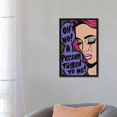«oh no ! « en pleurs », impression sur toile