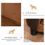 Canapé pour chien en rotin avec coussin lavable amovible