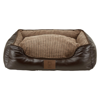 Bessie Faux Leather Pet Bed