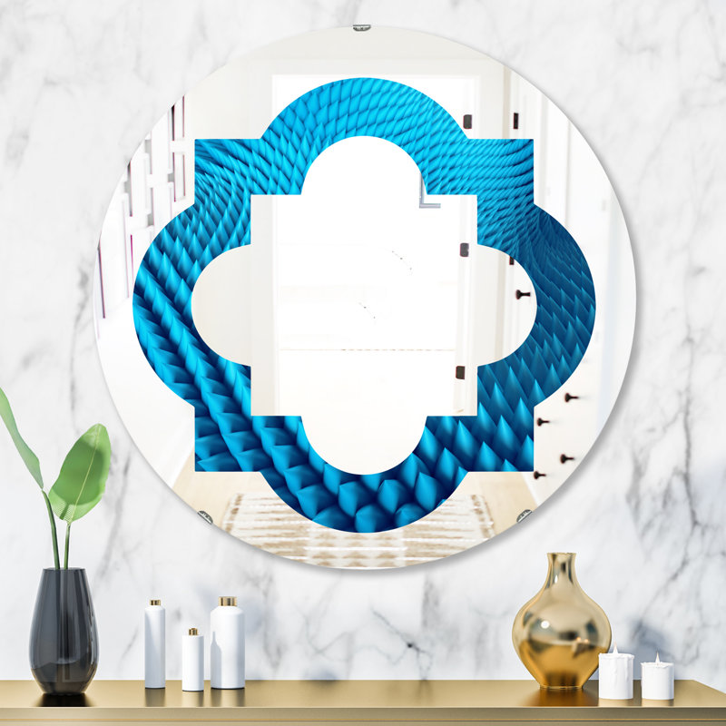 Miroir mural éclectique Quatrefoil, H 23,6 po x l 23,6 po