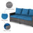 Ebern 71'' Wide 3-Seater Outdoor Wicker Patio Sofa with Cushions