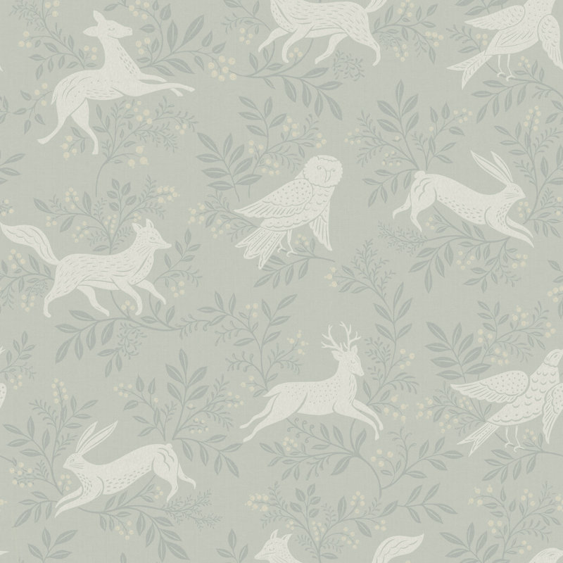 Papier peint Rev Forest, Bleu