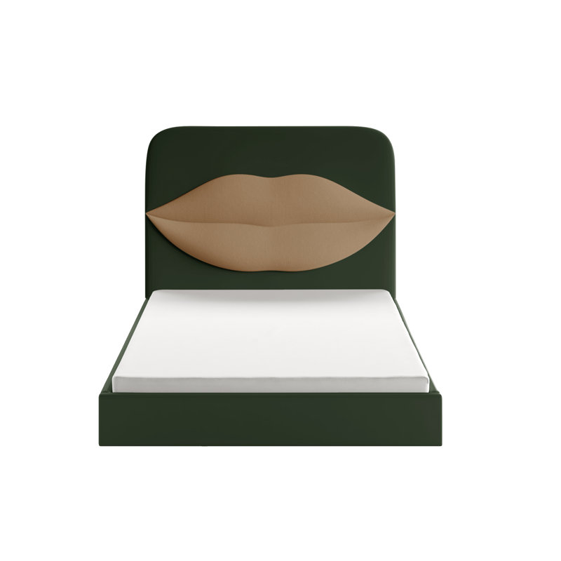 Monocle Upholstered Ottoman Storage Bed, Green, European Kingsize (160 x 200cm)