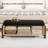 47'' Modern Storage Ottoman Benches with Walnut Wood Legs-1151697870