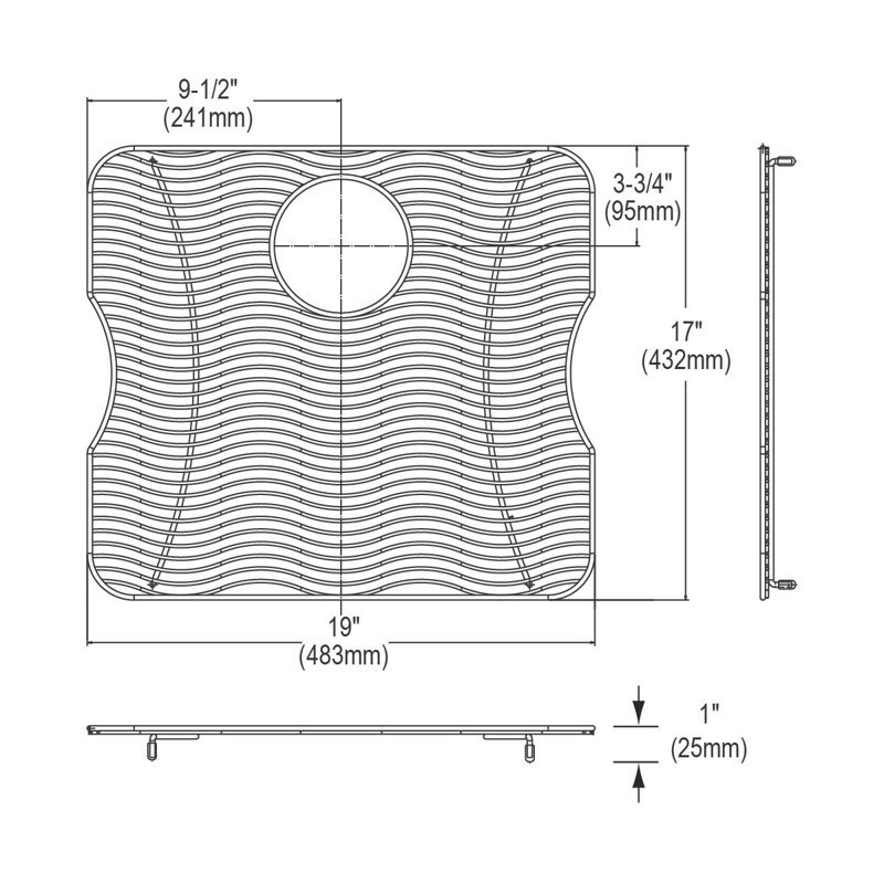 Bottom 17" x 19" Sink Grid