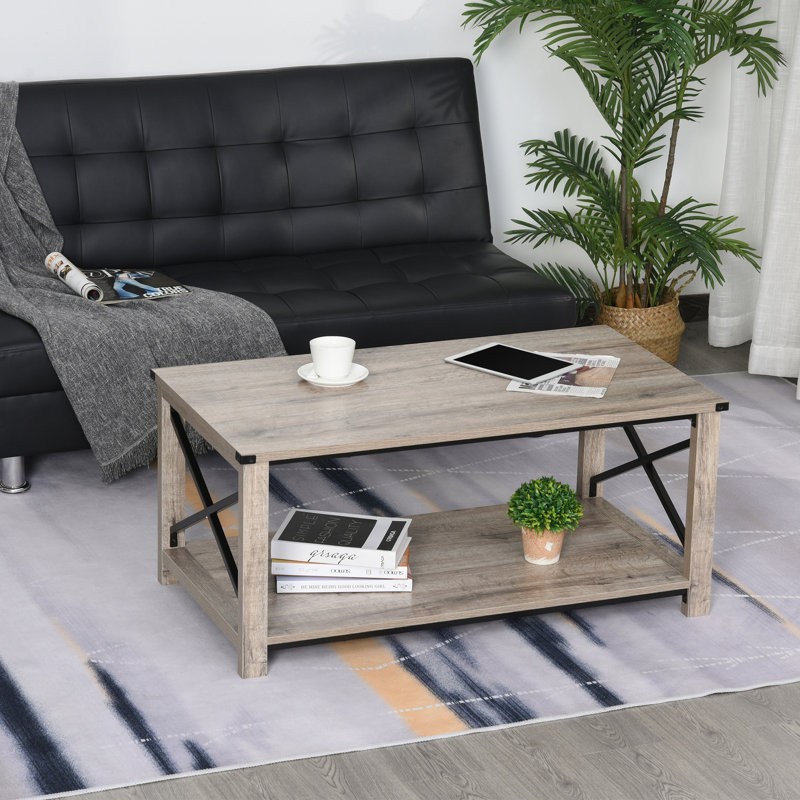 Table basse à 4 pieds avec rangement Chutney
