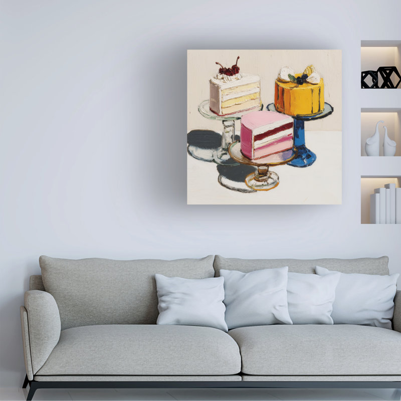 Art mural sur toile tendue - "Sweet Elegance I" par Paula Freeman pour décoration de salon, de chambre à coucher ou de bureau - 24 x 24