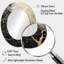 Golden Branch Tree Luminous Tangle II - Tree Monochrome Round Mirror Wall Decor-121503315-121503312