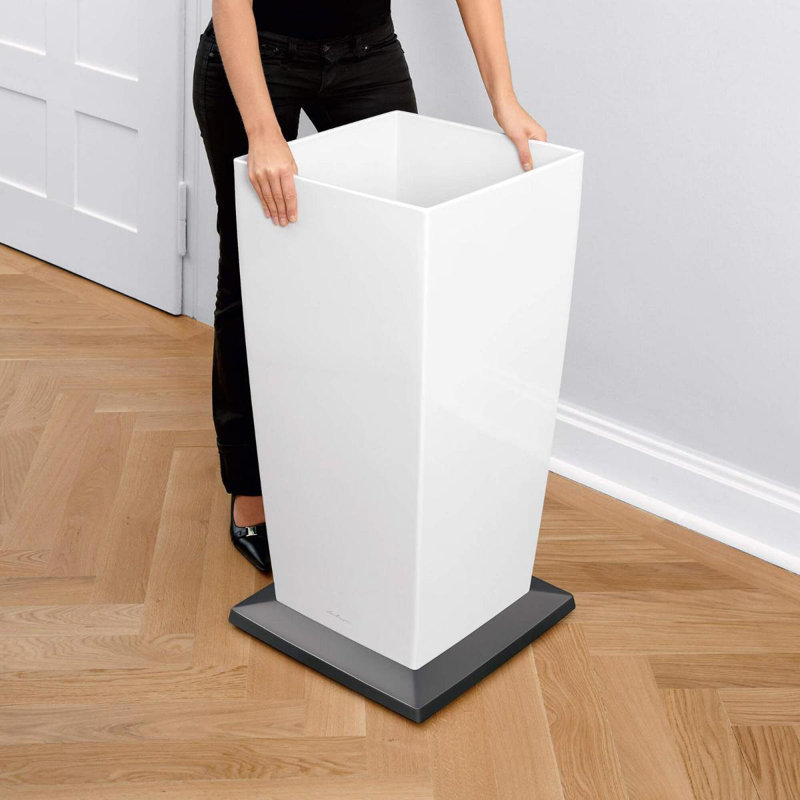 Cubico Planter Box, Cream White, 75 cm H x 40 cm W x 40 cm D