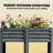 Patio Planter Box,Outdoor Elevated Planter Box,Raised Garden Bed-129086847