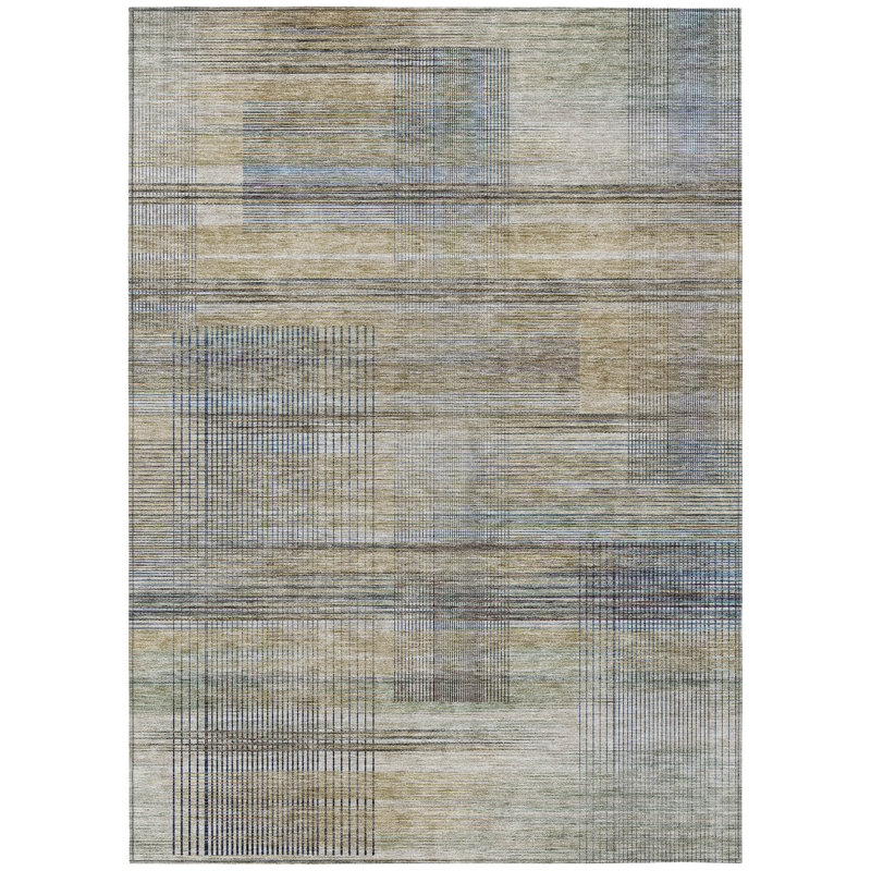 Charice Flatweave Striped Indoor / Outdoor Rug, Rectangle 2'6" x 3'10"