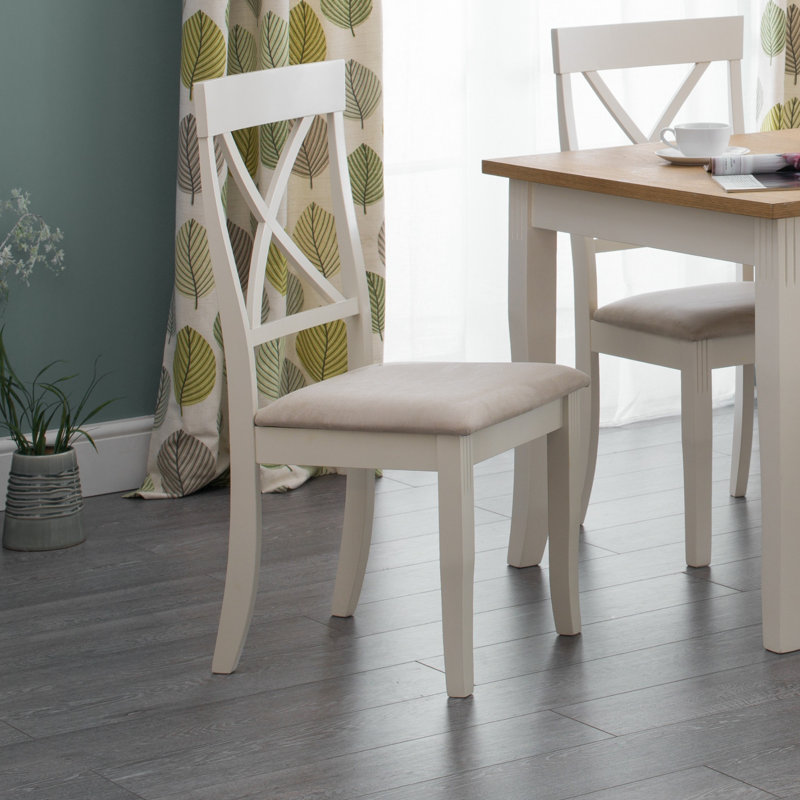 Conklin Upholstered Dining Chair, Ivory
