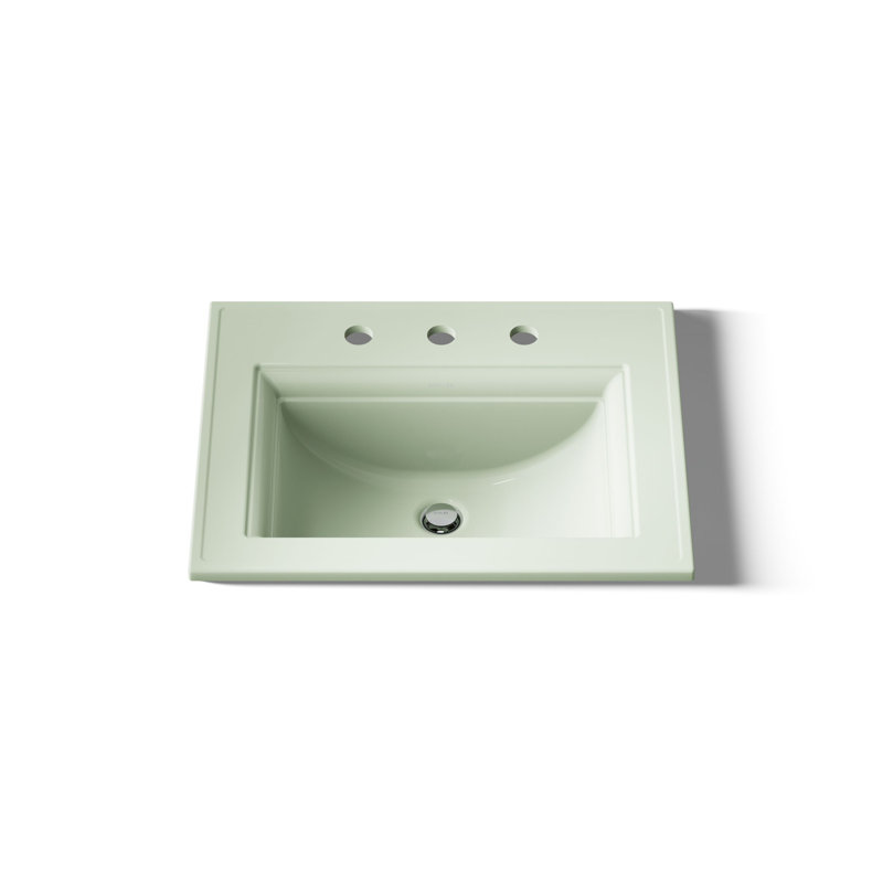 Memoirs® Stately Drop-in Bathroom Sink, 8" Centers, Aspen Green