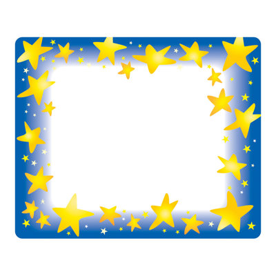Étiquette de nom star brillante
