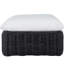 Montecito N-Dura Resin Wicker Outdoor Woven Ottoman - Onyx, 34.5 In.-1554260697-1554260724