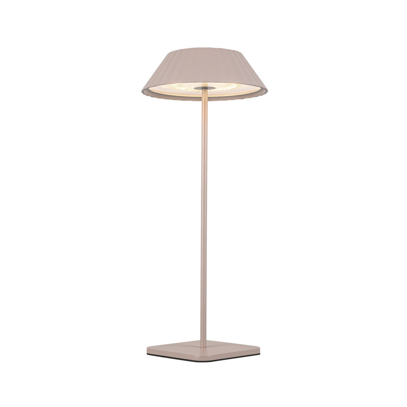 Pela 6-In LED Table Lamp, Moonstone Gray
