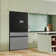 Samsung Bespoke 23 cu. ft. Counter Depth 4-Door French Door Refrigerator with AI Home & AI Vision Inside in Charcoal Glass and Stainless Steel