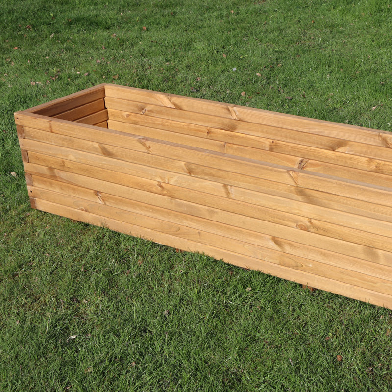 1.4m Pine Raised Trough Planter