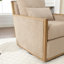 Fauteuil d'appoint pivotant en velours côtelé-768293675