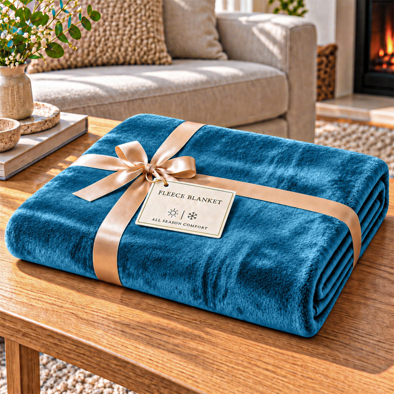 Imperial Homeware London Knitted Blanket, Single, Teal