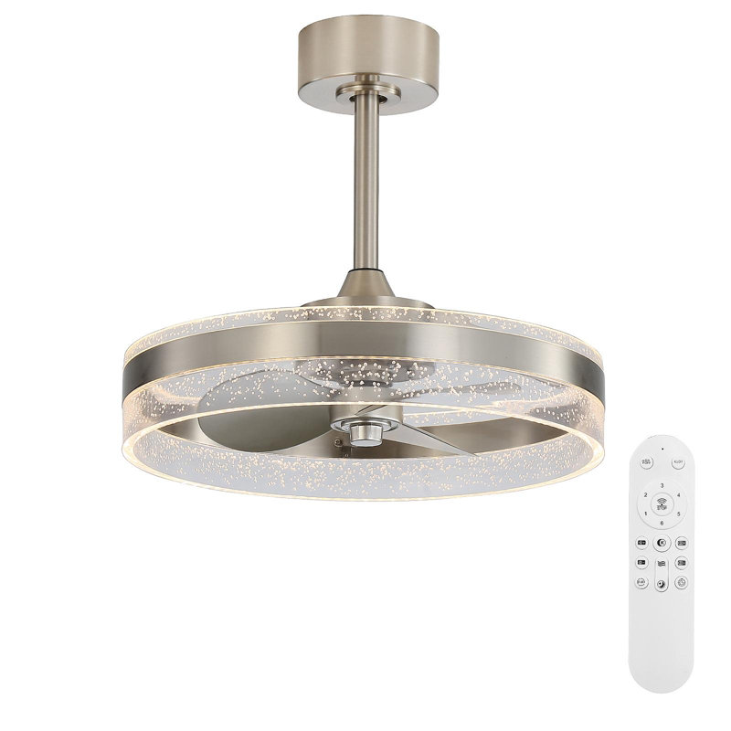 20-Inch Ceiling Fan With Remote Control, Dimming And Reversible DC Motor