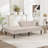 66.5" Wide Modern Striped Corduroy Convertible Sofa Bed With Solid Wood Legs For Living Room-2027658862