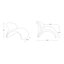 Chaise d'appoint rembourrée en métal Rosebud-29216727