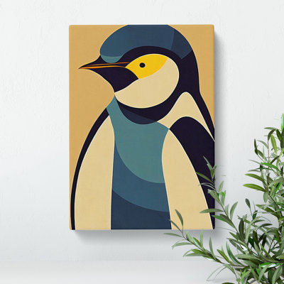 Penguin In Abstract No.1 - Wall Art