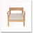 Outdoor Patio Acacia Wood Patio Armchair