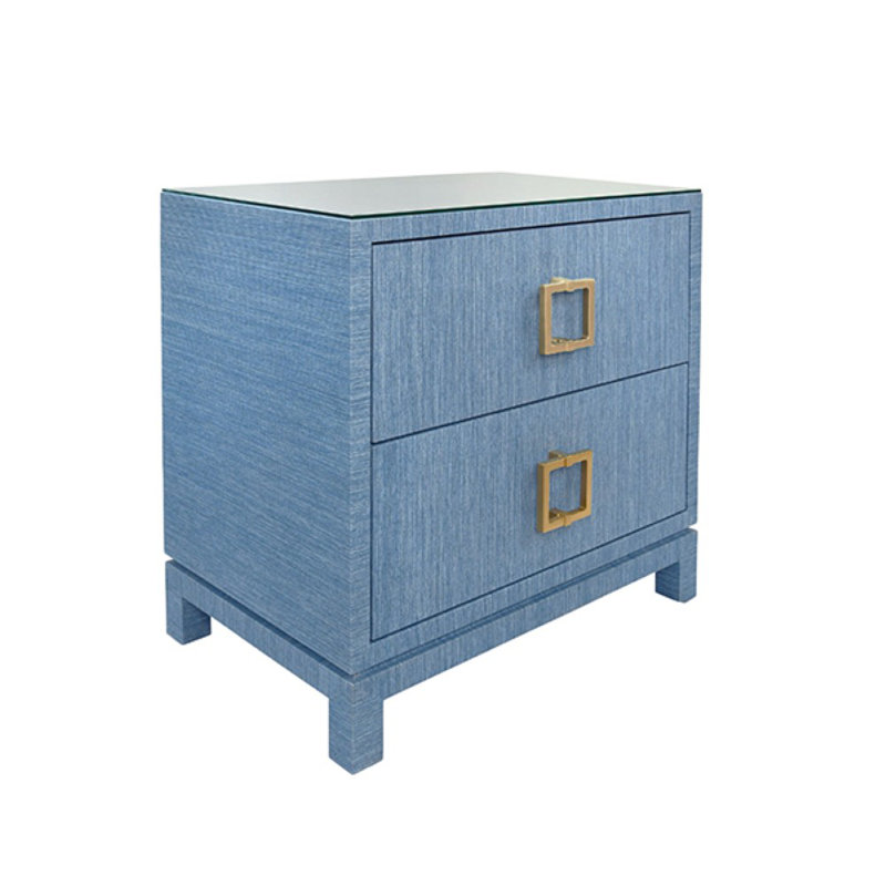 Cole 2 - Drawer Nightstand, Blue