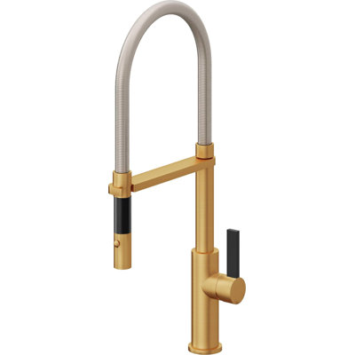 Corsano Contemporary Culinary Pull-Out Kitchen Button Sprayer with BFB Series Handle