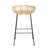 Woven Rattan and Metal Stella Bar Stool