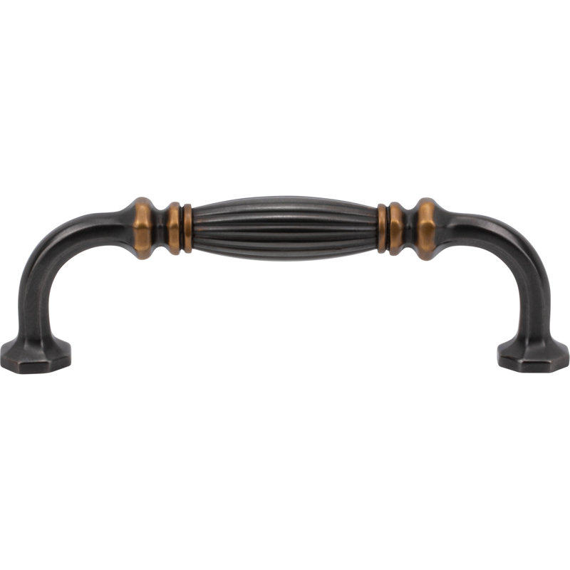 Roscato Pull, Unlacquered Brass, 3 3/4"