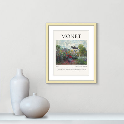 Artists Garden in Argenteuil Print by Claude Monet