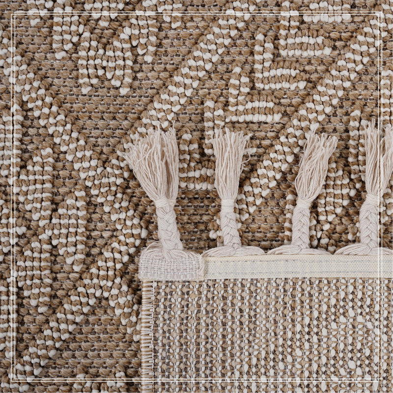 Tapis naturel / traditionnel d'intérieur / extérieur, Rectangle 4 pi x 6 pi 2 po