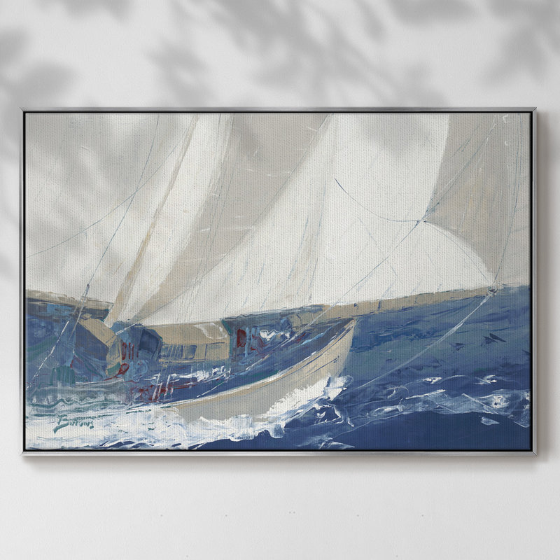 Port to port, reproduction d'art sur toile, Argent, H 25 po x l 17 po x P 2 po