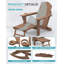 Chaises berçantes Adirondack avec repose-pieds rétractable-1179754723