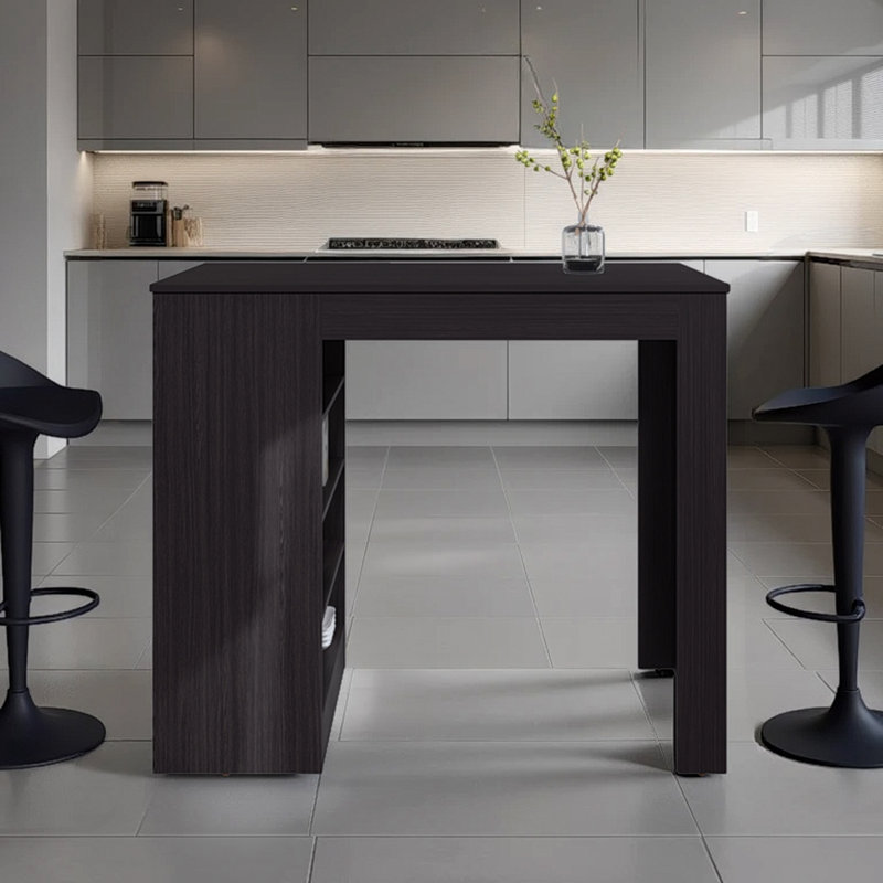 Table Norton, conception moderne, 4 tablettes ouvertes, idéale pour la cuisine