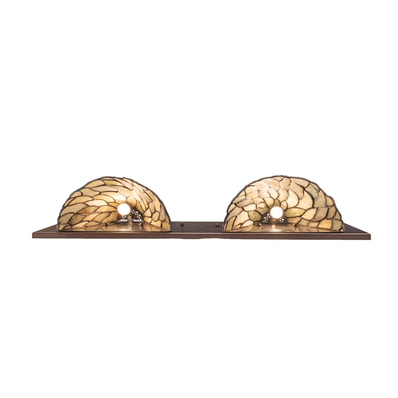 2 - Light Flush Mounted Sconce