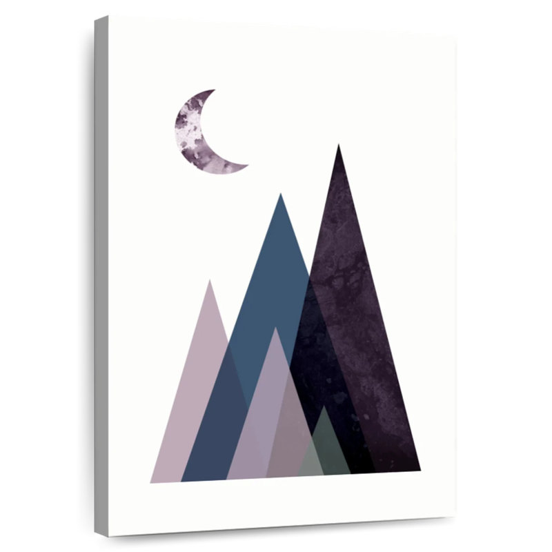 Alvord Scandi Mountains Blue I, 39" H x 26" W
