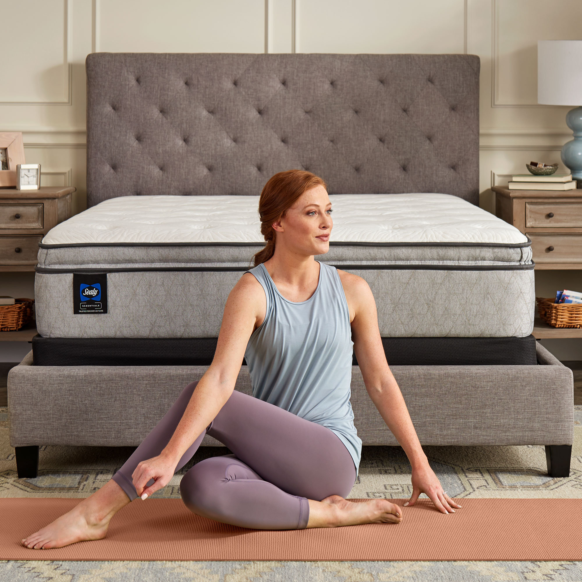 Sealy Essentials Oak Street 13" Plush Pillow Top Innerspring Mattress, California King