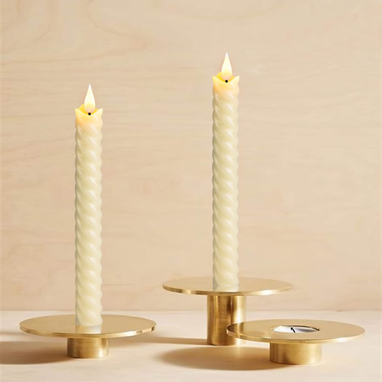 Richland Taper Candles 10 White Set of 10 - Quick Candles