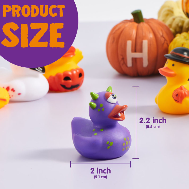 24 Pcs Halloween Ducks Bath Toys