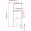 Maizler 90cm H x 34.5cm W Standard Bookcase-40916194